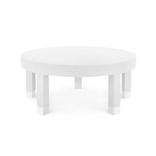 Villa & House - Dakota Large Round Coffee Table, White-Bungalow 5-Blue Hand Home