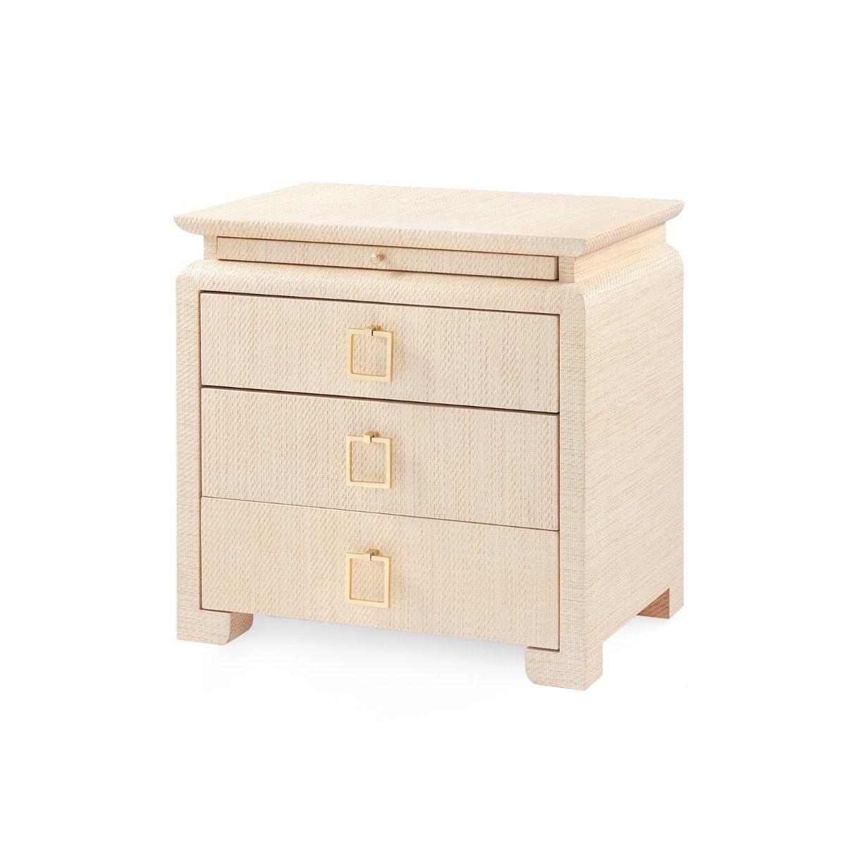 Villa & House - Elina 3-drawer Side Table, Natural-Bungalow 5-Blue Hand Home