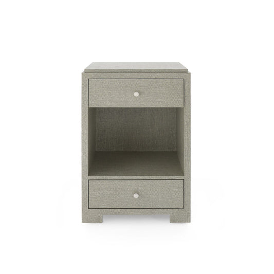 Villa & House - Fedor 2-Drawer Side Table, Moss Gray Tweed-Bungalow 5-Blue Hand Home