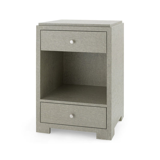 Villa & House - Fedor 2-Drawer Side Table, Moss Gray Tweed-Bungalow 5-Blue Hand Home