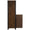 Labyrinth Armoire, Walnut/Steel Trim-Blue Hand Home