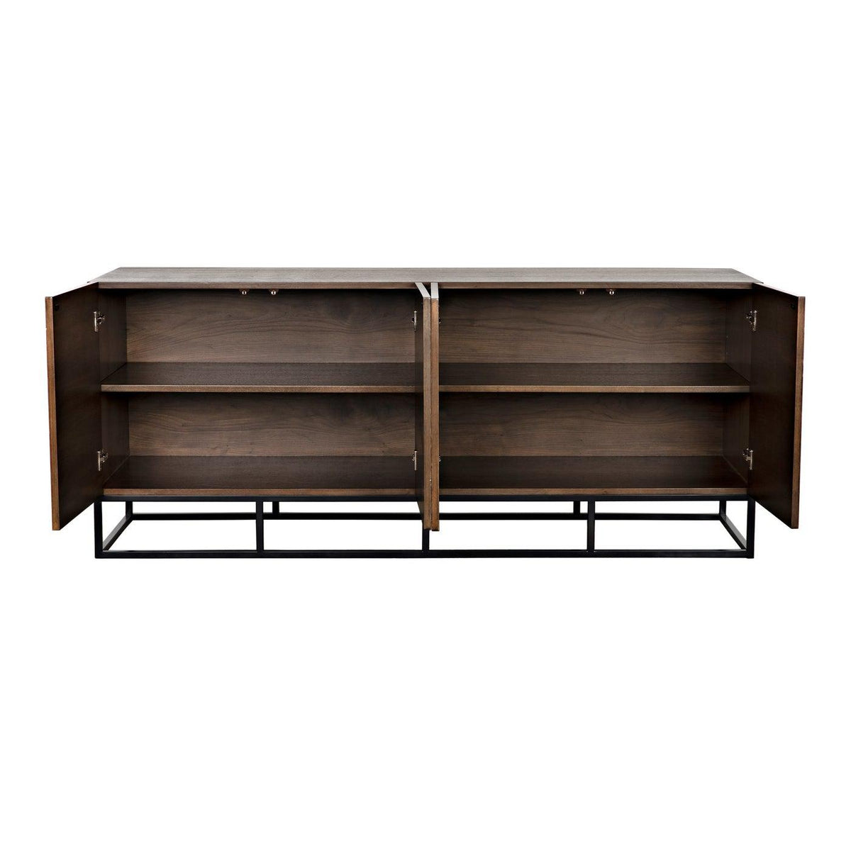 Hudson Sideboard, Walnut Plywood, Steel Base-CFC Furniture-Blue Hand Home