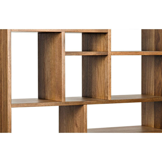 Noir Furniture Malic Shelf, Dark Walnut-Noir Furniture-Blue Hand Home