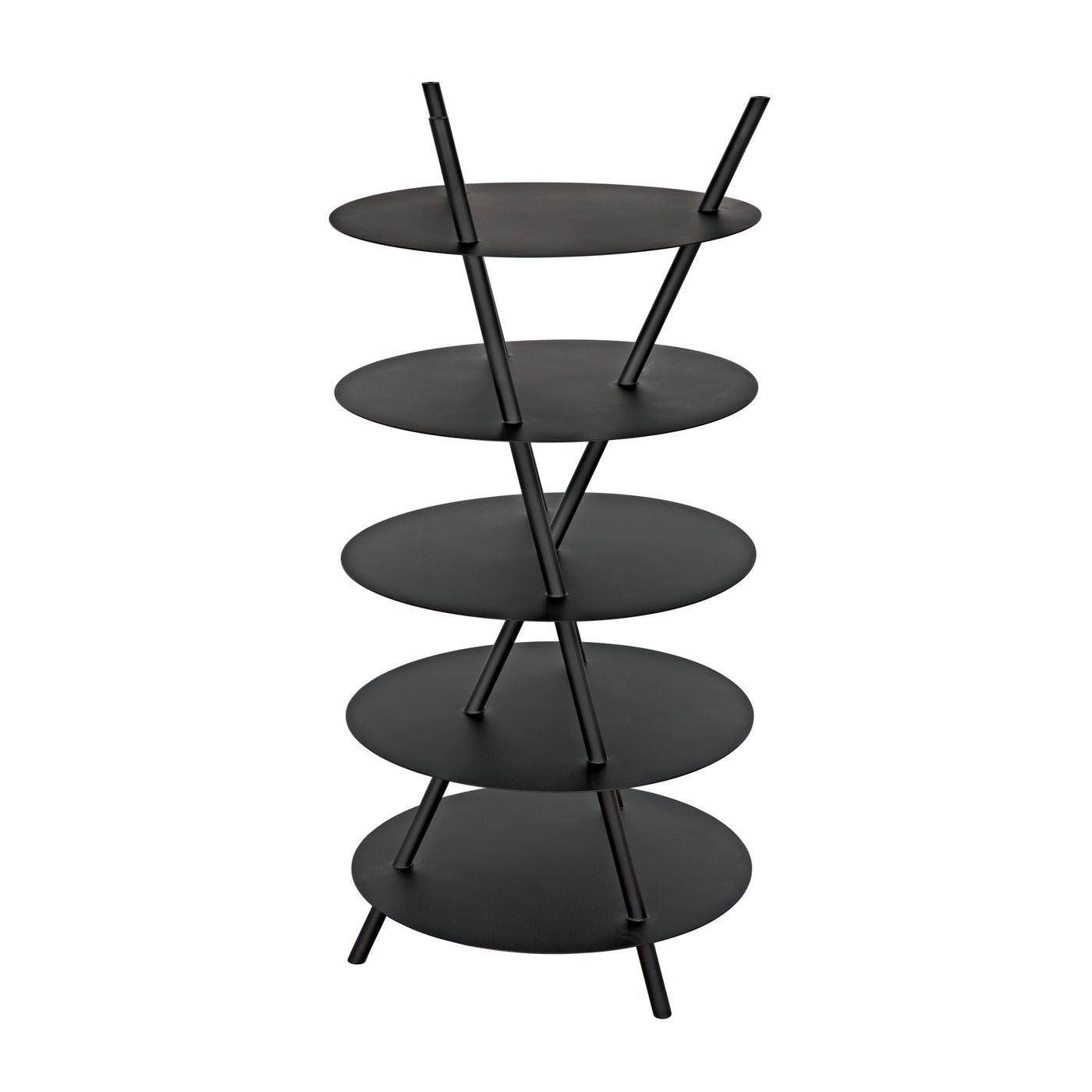 Noir Gautama Shelf, Black Metal-Noir Furniture-Blue Hand Home