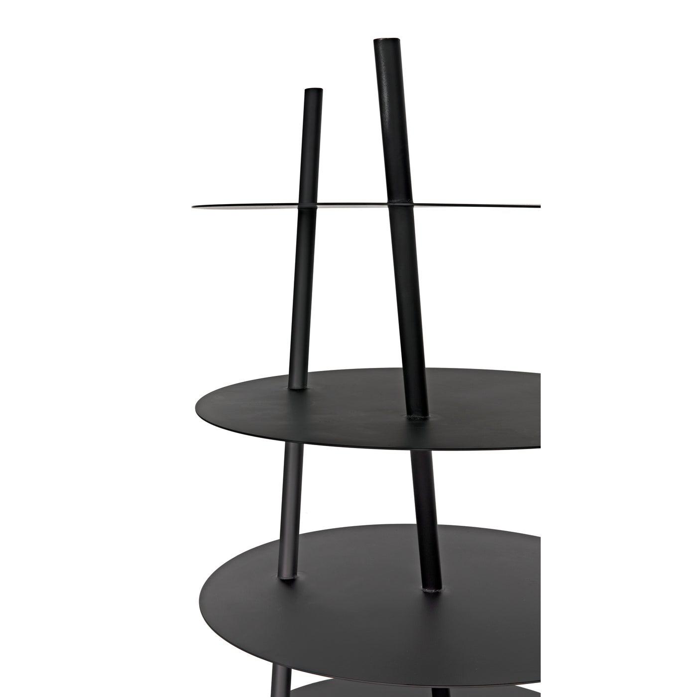 Noir Gautama Shelf, Black Metal-Noir Furniture-Blue Hand Home