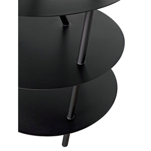 Noir Gautama Shelf, Black Metal-Noir Furniture-Blue Hand Home