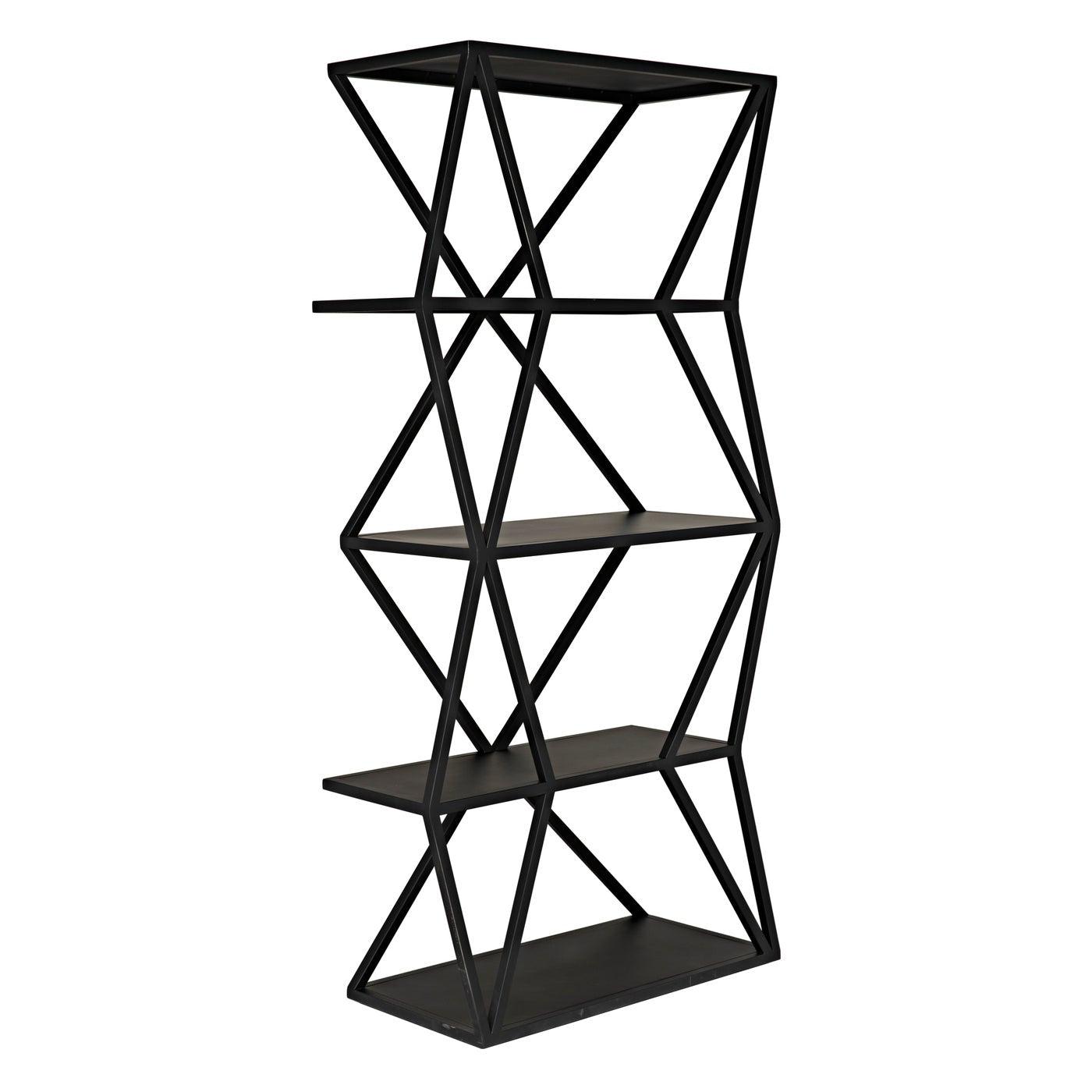 Sutro Shelf, Black Steel-Noir Furniture-Blue Hand Home