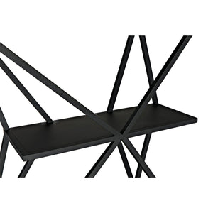 Sutro Shelf, Black Steel-Noir Furniture-Blue Hand Home