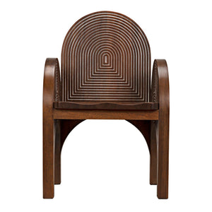 Mars Chair, Dark Walnut with Details-Noir Furniture-Blue Hand Home