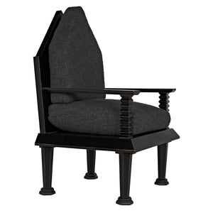 Resurrection Chair w/US Made Cushions-Noir Furniture-Blue Hand Home