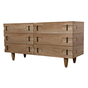 Noir David Sideboard, Washed Walnut-Noir Furniture-Blue Hand Home