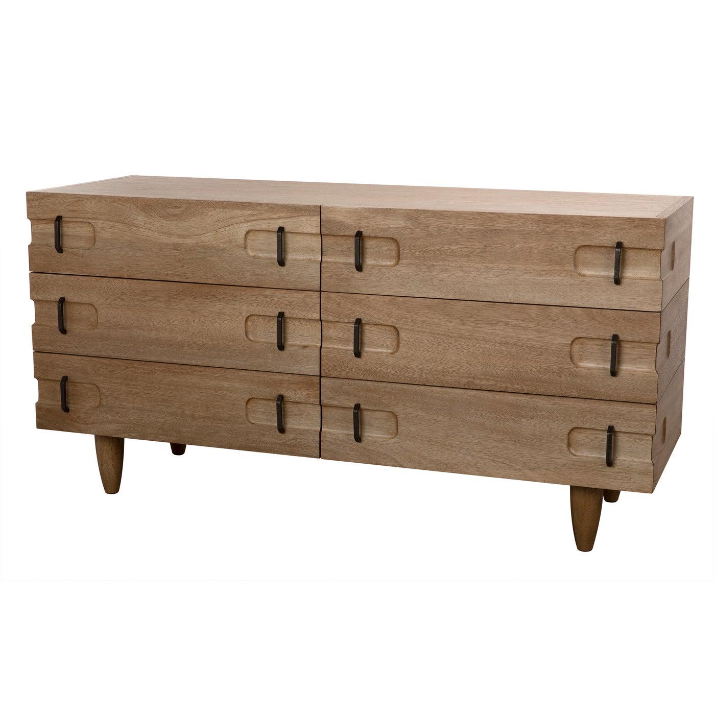 Noir David Sideboard, Washed Walnut-Noir Furniture-Blue Hand Home