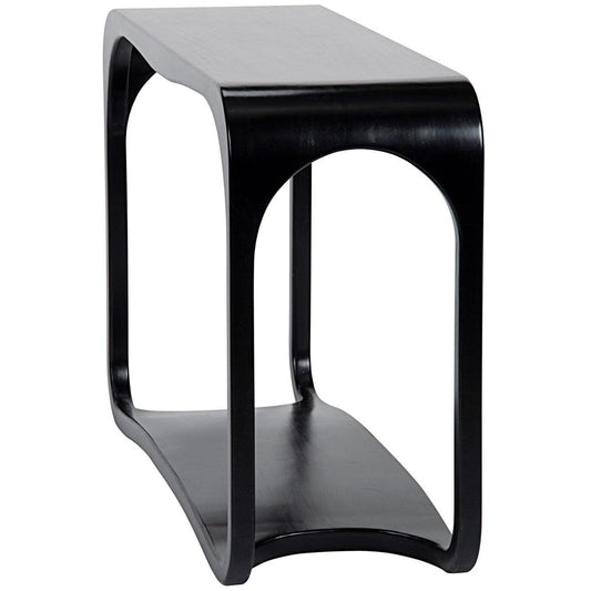 Noir Furniture Milena Console, Hand Rubbed Black-Noir Furniture-Blue Hand Home