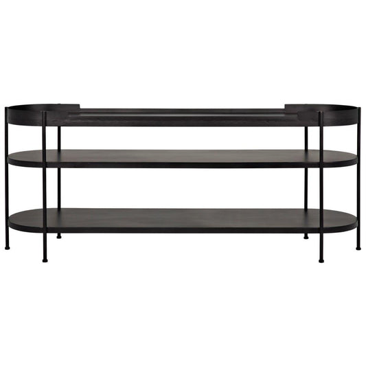 Noir Furniture Cassio Console, Black Metal-Noir Furniture-Blue Hand Home