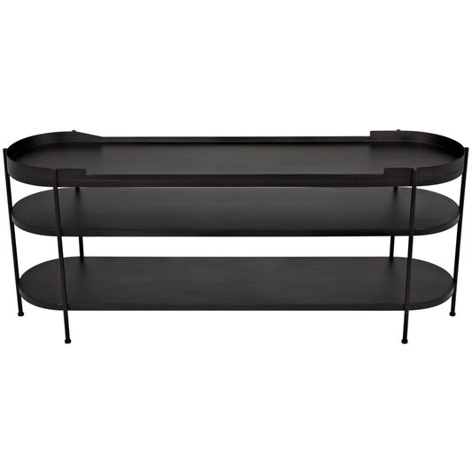 Noir Furniture Cassio Console, Black Metal-Noir Furniture-Blue Hand Home