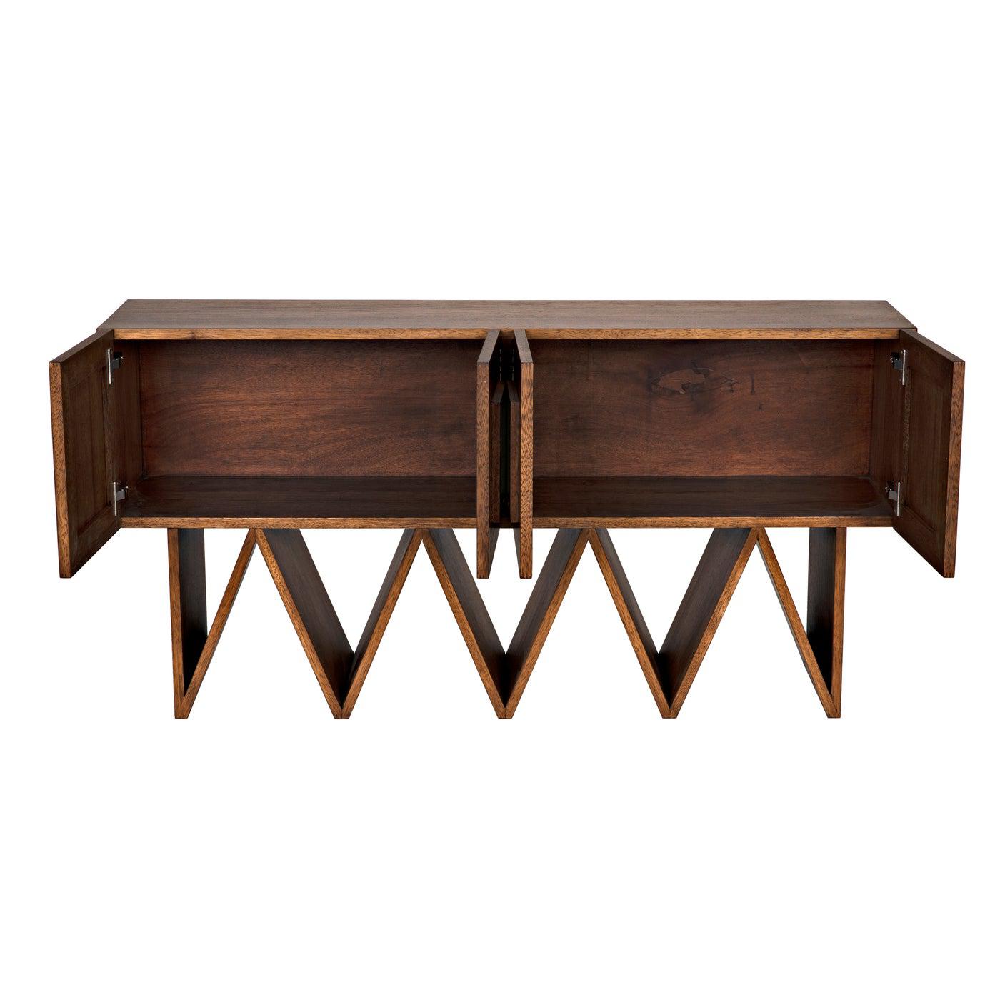 Jean-Michel Sideboard, Dark Walnut with Mirror-Noir Furniture-Blue Hand Home