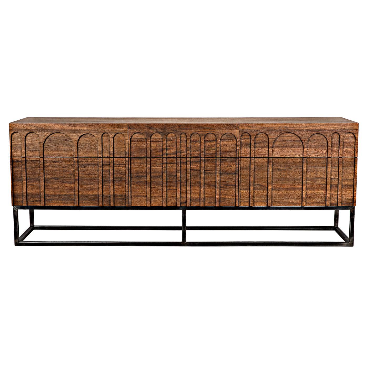 Noir Casanova Sideboard, Dark Walnut-Noir Furniture-Blue Hand Home