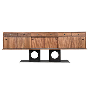 Noir Wolf Sideboard, Dark Walnut-Noir Furniture-Blue Hand Home