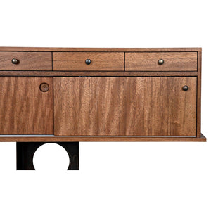 Noir Wolf Sideboard, Dark Walnut-Noir Furniture-Blue Hand Home