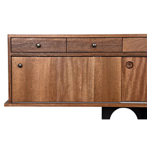 Noir Wolf Sideboard, Dark Walnut-Noir Furniture-Blue Hand Home