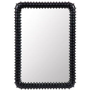 Noir Furniture Toshi Mirror, Hand Rubbed Black-Noir Furniture-Blue Hand Home