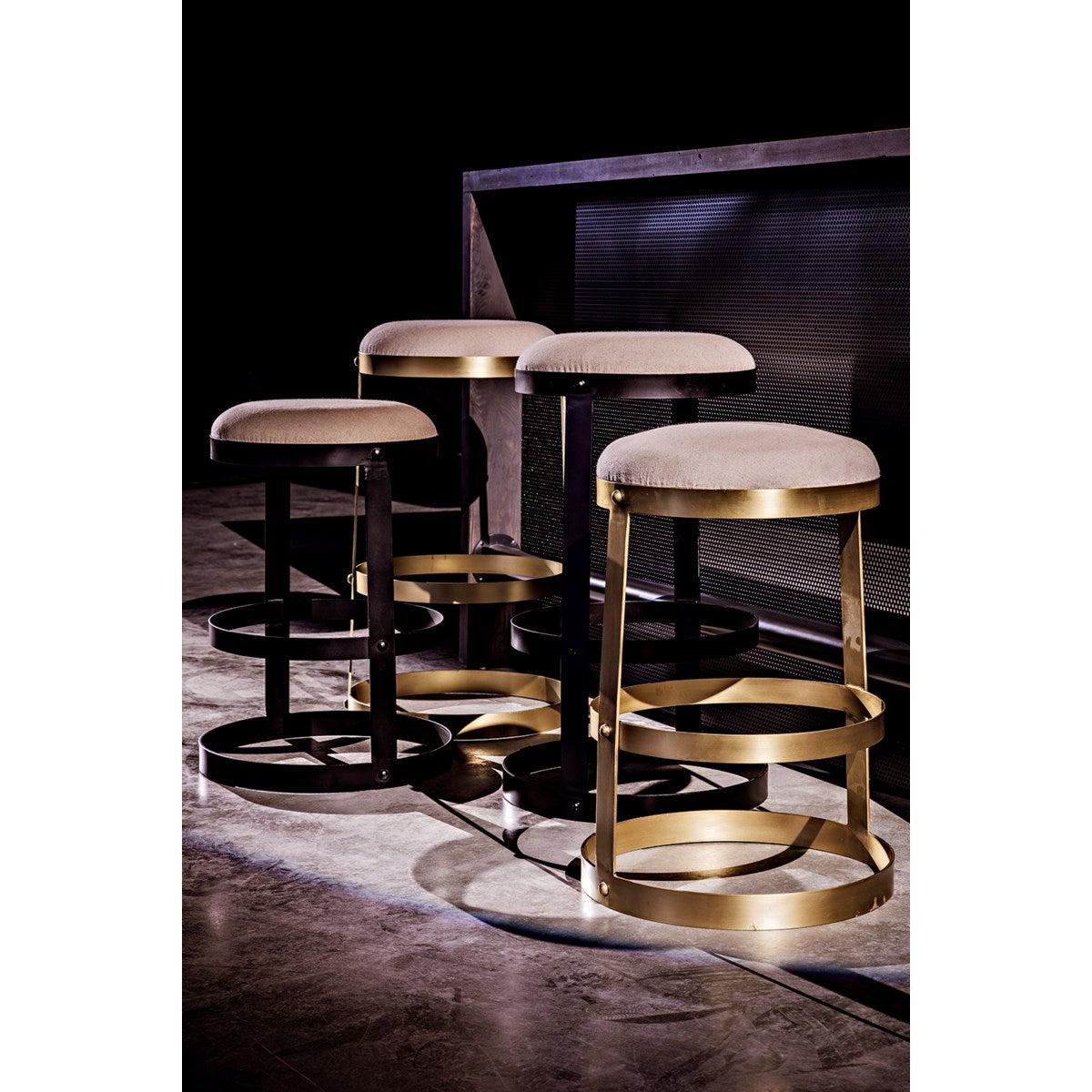 Brass backless best sale counter stools