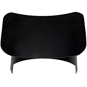 Noir Papillon Stool, Black Steel-Noir Furniture-Blue Hand Home