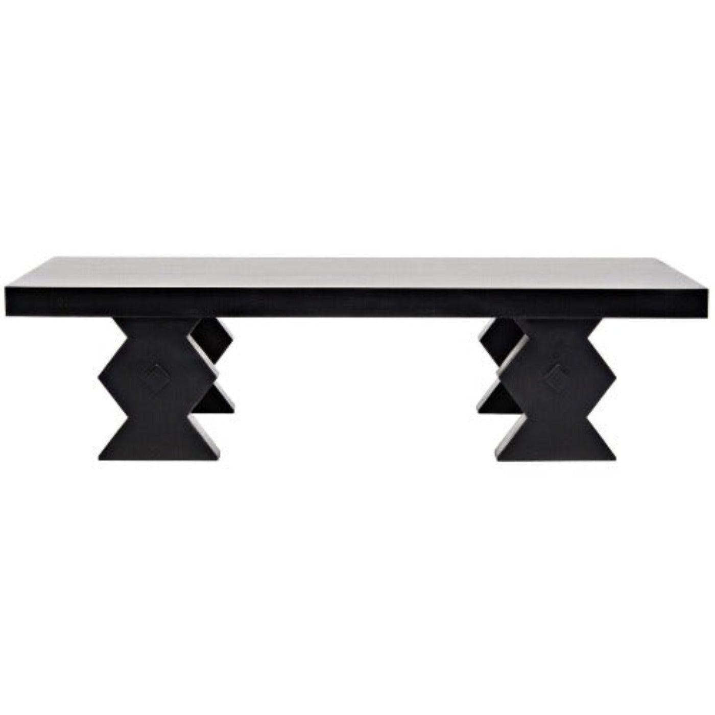 Noir Furniture Suzu Coffee Table, Hand Rubbed Black-Noir Furniture-Blue Hand Home