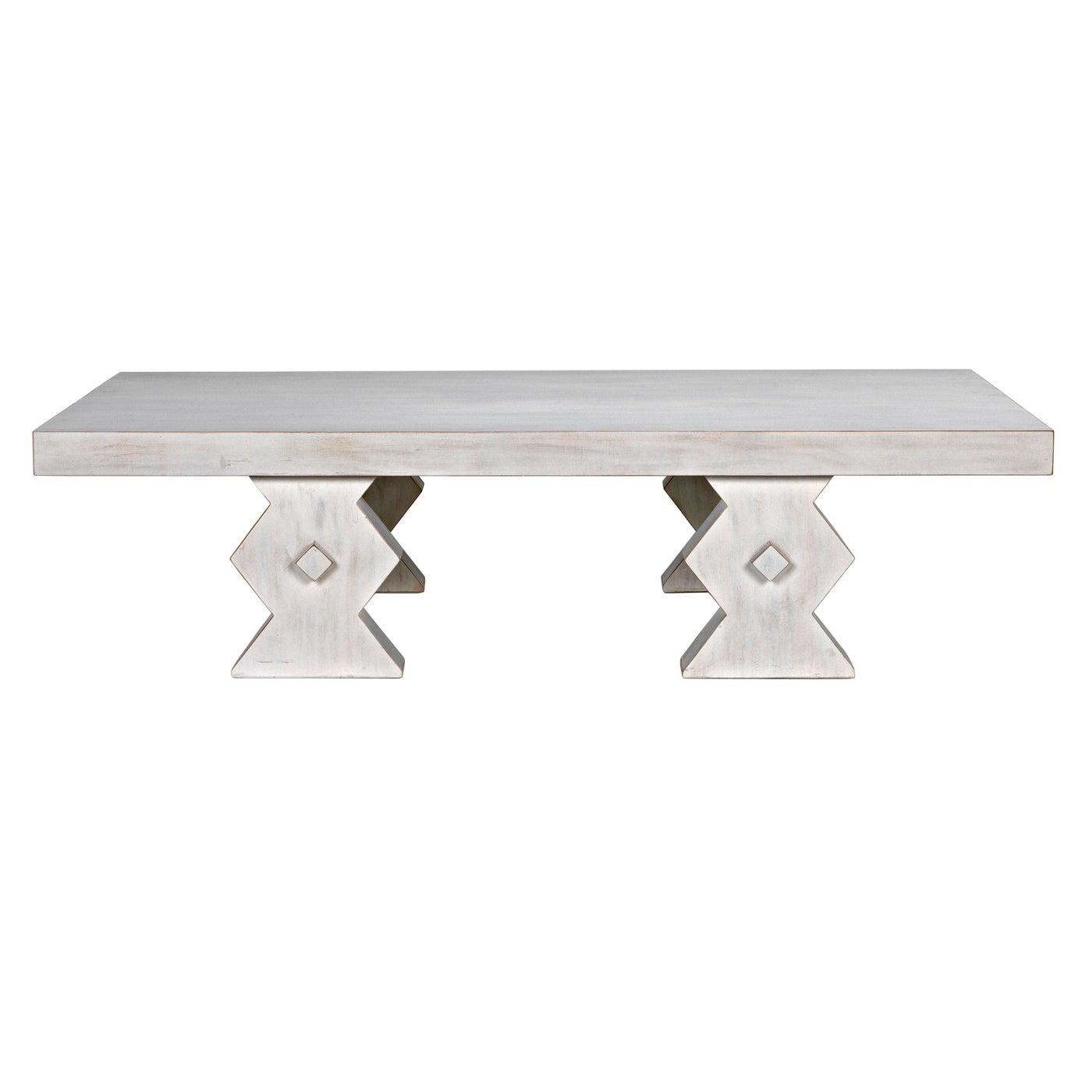 Suzu Coffee Table, White Wash-Noir Furniture-Blue Hand Home