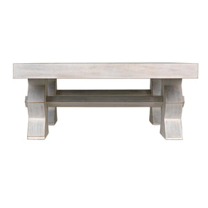 Suzu Coffee Table, White Wash-Noir Furniture-Blue Hand Home