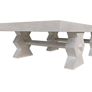 Suzu Coffee Table, White Wash-Noir Furniture-Blue Hand Home