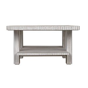 Humphrey Coffee Table, White Wash-Noir Furniture-Blue Hand Home