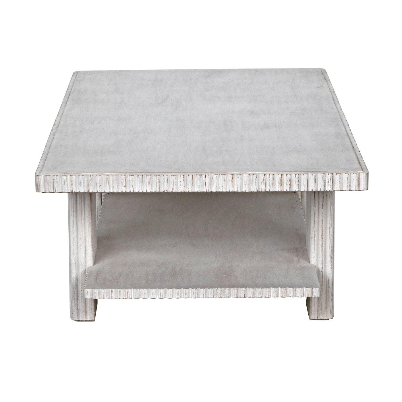 Humphrey Coffee Table, White Wash-Noir Furniture-Blue Hand Home