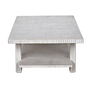 Humphrey Coffee Table, White Wash-Noir Furniture-Blue Hand Home