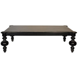 Noir Graff Coffee Table, Hand Rubbed Black-Noir Furniture-Blue Hand Home