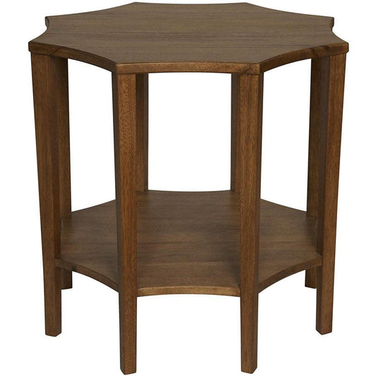 Noir Ariana Side Table, Dark Walnut-Noir Furniture-Blue Hand Home