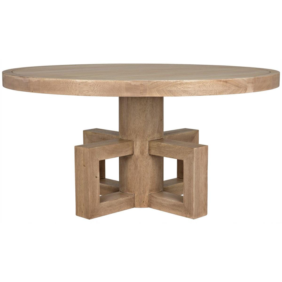 Noir Furniture Lima Dining Table, Washed Walnut-Noir Furniture-Blue Hand Home