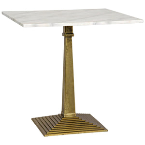 Noir Furniture Fadim Side Table, Antique Brass, Cast Iron and Quartz-Noir Furniture-Blue Hand Home