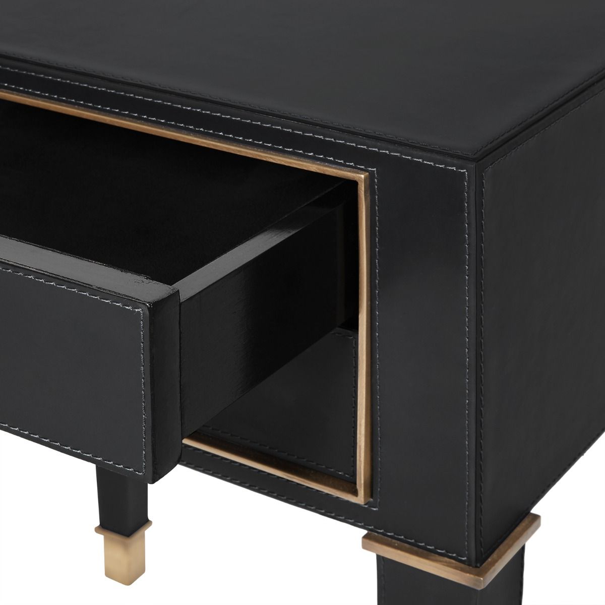 Villa & House - Hunter 2-drawer Side Table, Black-Bungalow 5-Blue Hand Home