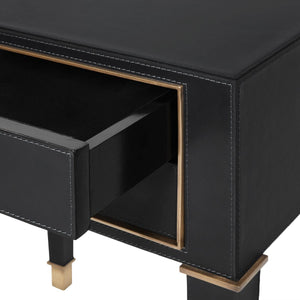 Villa & House - Hunter 2-drawer Side Table, Black-Bungalow 5-Blue Hand Home