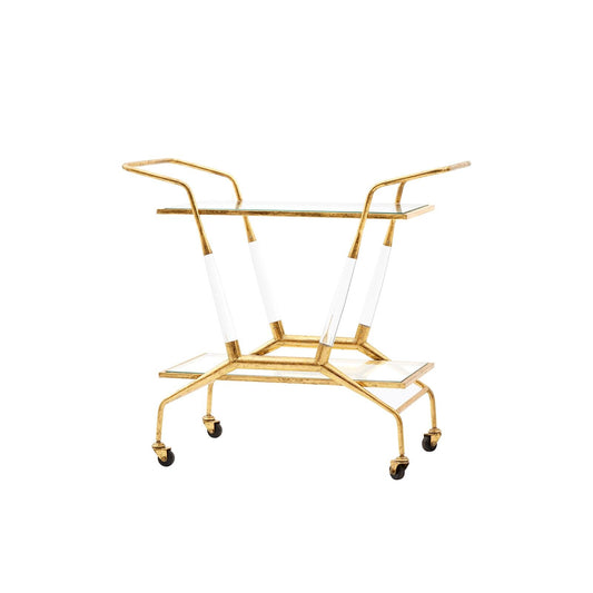 Villa & House - Jepson Bar Cart, Gold-Bungalow 5-Blue Hand Home