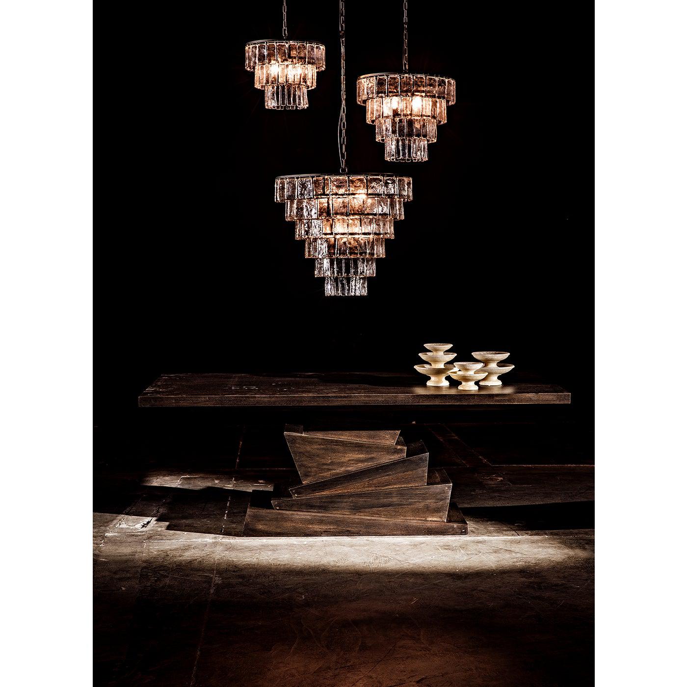 Carnegie Chandelier, Large, Black Steel-Noir Furniture-Blue Hand Home