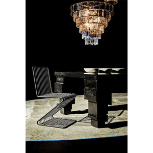 Carnegie Chandelier, Large, Black Steel-Noir Furniture-Blue Hand Home