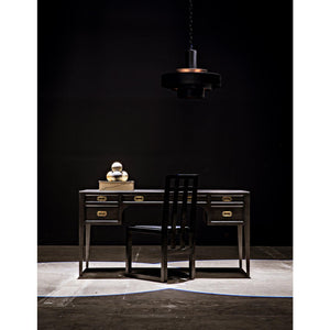 Parlor Pendant, Black Steel-Noir Furniture-Blue Hand Home