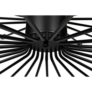 Lampberto Chandelier, Black Steel-Noir Furniture-Blue Hand Home