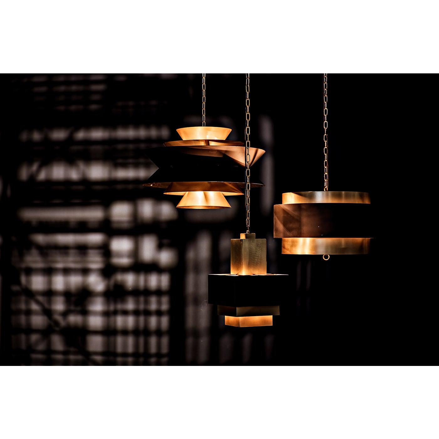 Arion Pendant, Steel with Brass Finish-Noir Furniture-Blue Hand Home