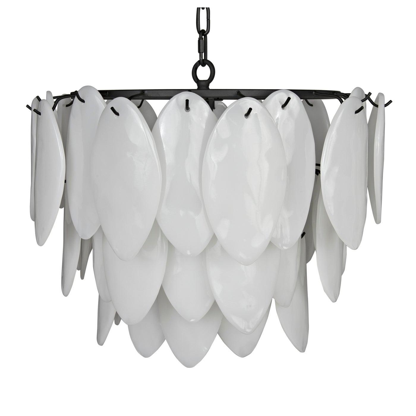 Lotus Chandelier, Medium-Noir Furniture-Blue Hand Home