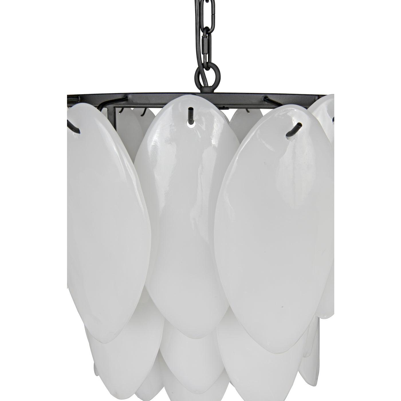 Lotus Chandelier, Medium-Noir Furniture-Blue Hand Home