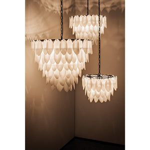 Lotus Chandelier, Medium-Noir Furniture-Blue Hand Home