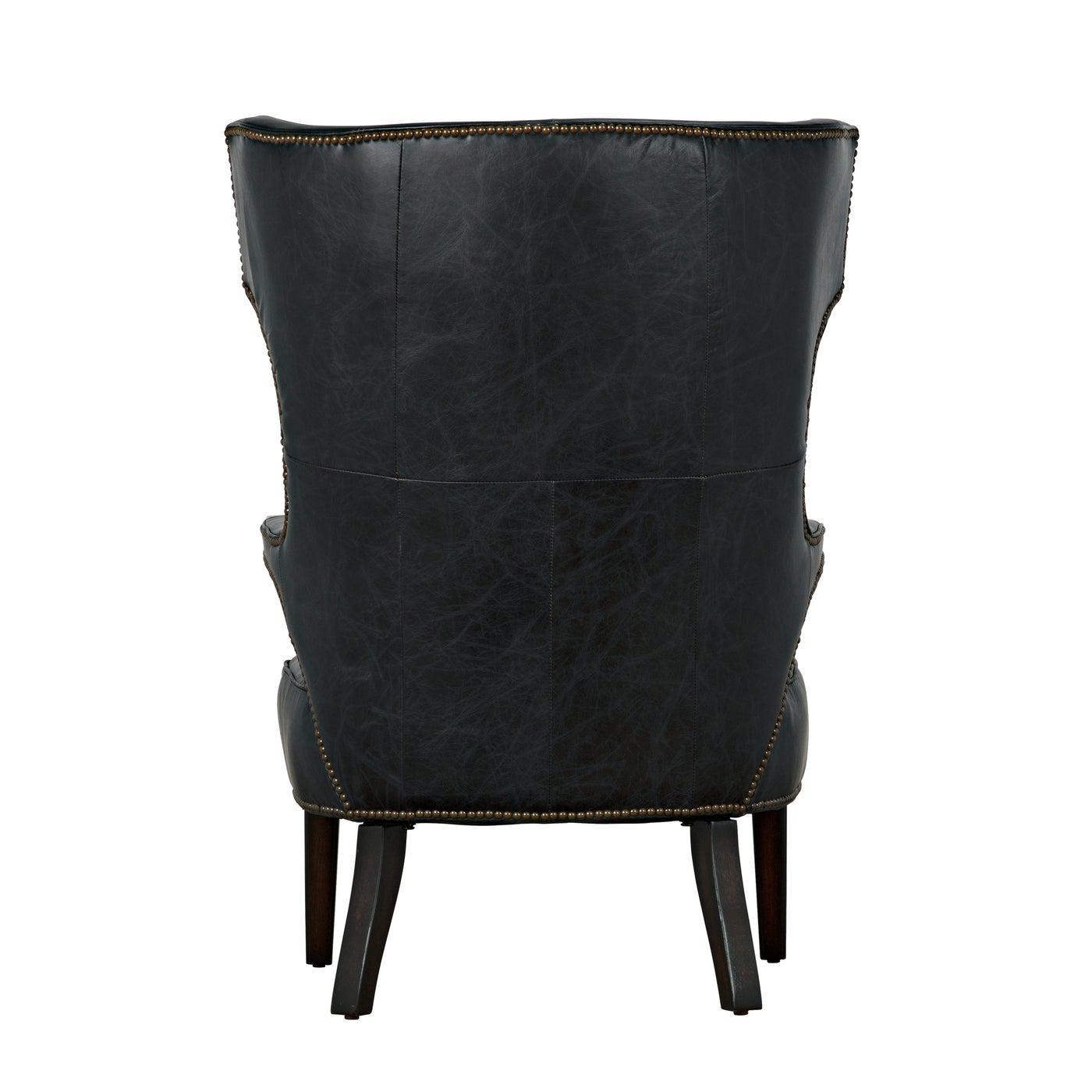 Noir Heracles Chair, Leather-Noir Furniture-Blue Hand Home